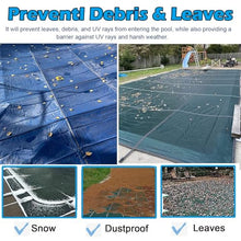 Round Pool Winter Cover Durable Mesh In-Ground Tarpaulin, 1pcs(Dia 9ft/2.7meters)