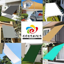 GJZDPMY Square Sun Shade Sail 4x6.7m 98% UV Protection Durable Polyester Free Rope Included Ideal for Outdoor Parties Cream Color Patio Umbrella