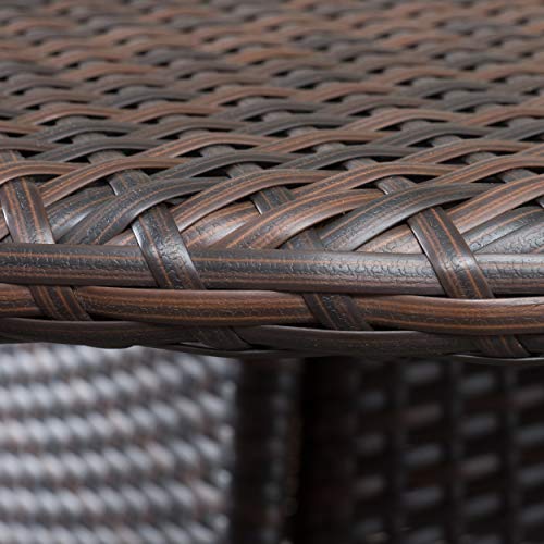 Christopher Knight Home Rodgers Outdoor Wicker Dining Set 5-Pcs Multibrown