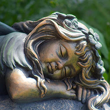 Large Magnesium Fairy Statues for Outdoor Use (Sleeping Fairy "Ivy")