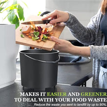 3.3L Smart Compost Bin Outdoor/Indoor, Odorless Intelligent LED Display, Turn Food Waste to Fertilizer for Garden, Food Waste Compost Machine,110V