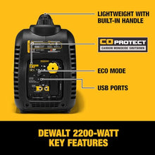 DEWALT 2,500 Starting Watt Portable Inverter Generator For Outdoor Use