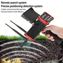 Hooggevoelige Metaaldetector Met Groot Bereik,Diepe Zoekgouddetector Met LCD-Scherm,360° Automatische Rotatie,Draagbare Ondergrondse Metaalzoeker,Voor Goud,Zilver,Koper En Diamant Red