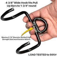 GRIP FREAK Thick Grip Wrist Roller with Dumbbell Hook
