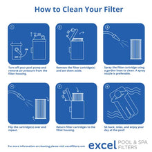 Excel Replacement Pool Filters for Pentair Clean & Clear Plus 520 / Waterway Crystal Water 525 Cartridges | XLS-706 4PACK Filters