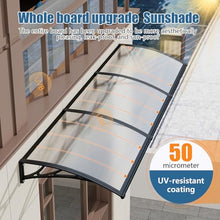 48x120in Window Door Awning One-Piece Seamless Overhang UV/Rainproof Canopy