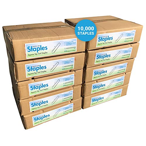 Sandbaggy 10,000-Count Rust-Free 6-Inch Landscape Staples Galvanized Garden Stakes