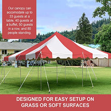 Party Tents Direct 20' x 20' Weekender Canopy Tent with Sidewalls Red