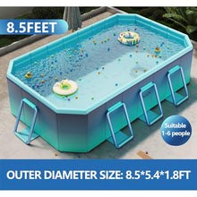 Foldable Dog Pool, Large Pet Bathtub with Reinforced Sidewalls, Portable Pool Indoor Outdoor Backyard(8.5 * 5.4 * 1.8FT)