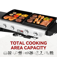 Royal Gourmet GD401C 4-Burner Gas Grill and Griddle Combo with Cover