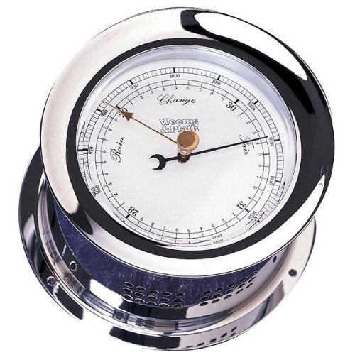 WEEMS & PLATH Chrome Plated Atlantis Barometer Chrome