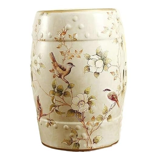 LINKIO Garden Stool Porcelain Garden Stools - Decorative Cooler Stools for Home & Outdoor Crafts Ottomans