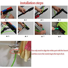 Window Cleaning Brush,Solar Panel Cleaning Kit 3.6-11M Adjustable Window Cleaning Pole Multi-Purpose Photovoltaic Panel Cleaning Tool Water Spray Brush/36Ft/11M