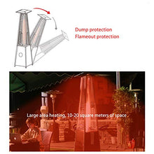 AIZYR Outdoor Patio Gas Heater, Floor Standing Pyramid Propane Heater with Moveable Wheels for Outdoor Camp BBQ Parties,Liquefied Gas