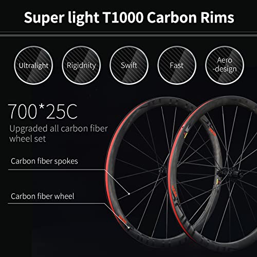 SAVADECK Carbon Road Bike Ultegra Di2 8170 Groupset Black Red