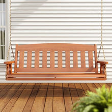 Amish Casual Heavy Duty 800 Lb Mission Treated Porch Swing with Hanging Chains (4 Foot, Unfinished)