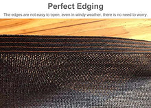 WYBB Shade Cloth 90% Black Shade Cloth Taped Edge with Buttonhole, Rectangle Courtyard Shade Netting, for Livestock Housing/Plant Cover/Backyard/Sun Room (Size : 10m x 12m)