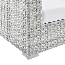 Modway EEI-4303-LGR-WHI Left-Arm Loveseat, Light Gray White, 35 x 56.5 x 25.5