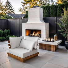 Meridian Furniture 111White-Corner Mirella Collection Modern | Contemporary Outdoor Patio Modular Corner Chair with Solid Teak Wood Frame, Water Resistant Fabric, 38" W x 38" D x 27" H, Tan