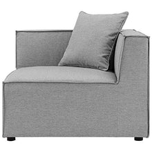 Modway EEI-4385-GRY Saybrook Patio Upholstered 6-Piece Sectional Sofa in Gray