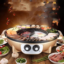 Rinse Roast Integrated Pot Electric Hot Barbecue Household Smokeless Baking Plate Non-stick Machine