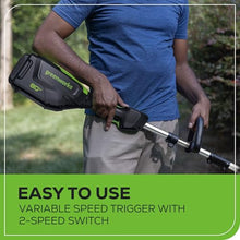 Greenworks 80V 16" Brushless Cordless String Trimmer and 700 CFM Leaf Blower Combo Kit, 2.5Ah Battery and Charger Included