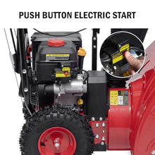 PowerSmart Self-Propelled 2-Stage Gas Snow Blower 24-inch 212cc Engine with Electric Start, Reinforced Steel Housing