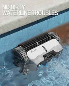 WYBOT Cordless Robotic Pool Cleaner, 120 Min for Floor, Wall and Waterline Cleaning, Pool Vacuum with Navigation & Route Planning, Fast Charging, Fully Automatic, White, Plastic, 2 Years Warranty