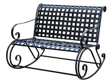 International Caravan Iron Scroll Double Rocker - Antique Black - 3474-ep