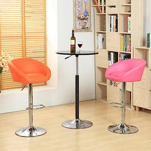 Bar Stools PU Upholstered Adjustable Barstools, Swivel Counter Stools, Patio Seating, Mid Back Modern Steel Bistro Pub Chairs, for Pub Bistro Kitchen Dining ( Color : Yellow , Size : 41*83~103cm )