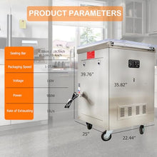 HayWHNKN Single Chamber Vacuum Packaging Machine 20inch Sealing Bar Silver