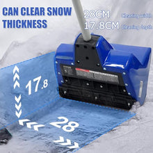 Electric Snow Plow with 2 Battery - Cordless Snow Shovel with Adjustable Handle, Handheld Snow Blower, 6m Throwing Distance, Snow Thrower for Driveway, Patio, Playground, Farm