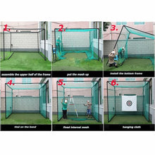 PreAsion Golf Hitting Cage Indoor Outdoor Green