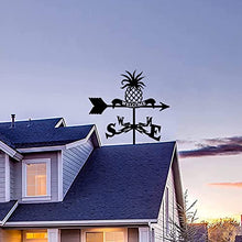 Pineapple Metal Weathervane Stainless Steel Weather Vane with Roof Mount Roof Garden Decorations for Outdoor Farm Yard Garden Gazebo Wind Vane (Style 5) (Style 1)