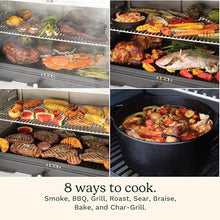 Cuisinart 8-in-1 Portable Wood Pellet Grill and Smoker, Compact for RV, Tailgates, Camping, and Backyard Cooking, Smoky Flavor, Versatile Meat Smoker