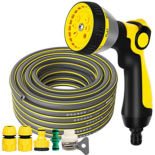 C/H Garden Hose Pipe 12mm 5m Flexible Spiral Mesh 100m