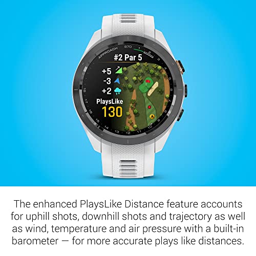 Garmin Approach S70 Premium GPS Golf Watch White