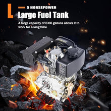 Orudauy 173F Diesel Engine, 4-Stroke 5HP 247cc Small Diesel Motor Engine, 4.05KW 3600r/min Hand Start Vertical Diesel Engine Motor for Water Pumps, Pesticide Sprayers, Microtillers