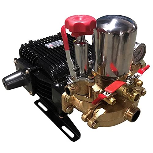 TYZK Electric Submersible Pump Garden Machine Water Pump, Three Cylinder Agricultural Piston Pump Head/High Pressure Spraying Plunger Pump Sump Pump (Color : 60 Automatic Relief)