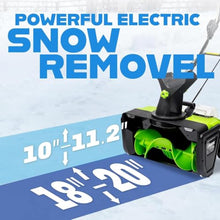 Cordless Snow Blower 20 Inch,3500w Brushless Motor,Dual 4.0ah Batteries,25ft Throw Distance,Electric Snow Thrower for Driveway,Patio,Sidewalk