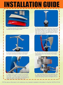 ToayNia Wind Turbine Generator Kit,Portable 12V 24V 48V Magnetic Levitation Wind Turbine with 3 Blade,Vertical Axis Wind Turbine Generator,for Home Street Lighting 5000W-48V