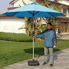 Outdoor Garden Parasols Umbrellas 9ft/2.7m Blue Patio Umbrella - Crank and Tilt Umbrellas Sun Shade for Outdoor Garden Patio Beach Deck or Pool Side (Color : Blue Size : 9ft/270cm) (Blue 9ft/270cm)