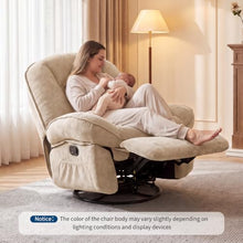 Garvee 360° Swivel Rocker Oversized Recliner Chair with Massage & Heating