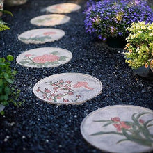 Etlegor Outdoor Stepping Stones Set, for Garden Walkway Decoration River Rock for Yard, Pathway, Landscaping, 13.8 Inch Round Decorative Stone Mat (Color : Gray, Size : 6PCS)