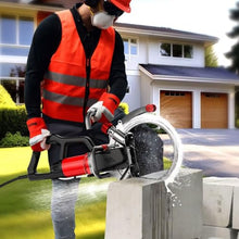 Toroidal Electric Concrete Saw, 8800W/9500W Portable Concrete Cutting Saw, 270mm Cut Depth, 3000RPM, Ring Saw Wall Cutting Machine for Stone, Metal, Marble,9500W