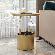 NRFJFOP Living Room Corner Several Side Table Storage Small Coffee Round Simple Wrought Iron