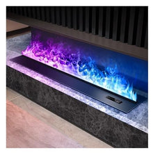Atomized Fireplace Home Use Recessed Fireplace 3D Flame Water Vapor Fireplace, Colorful Flame Adjust Household(Medium)