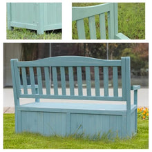 JINGSHIQIAOPL 55 Gallon Outdoor Storage Bench, Outdoor Bench for Garden with Armrest, Park Bench for 1-3 Adult for Yard, Front Porch, Max Load 660 LBS(Brown)