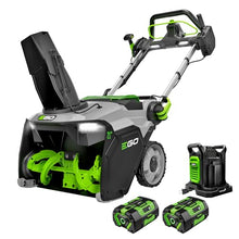 EGO Power+ 21" Electric Snow Blower, Cordless Single Stage, Includes (2) 56 V 6.0Ah Batteries and Dual Port Charger - SNT2134