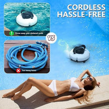 KANGJIEM Cordless Automatic Pool Cleaner, Wall Climbing Pool Cleaning Robot Fully Automatic Pool Vacuum Cleaner Pool Cleaner Robot, Swimming Pool Cleaning, with Smart